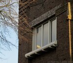 Noordgevel met kozijn.
<br/>
Gert-Jan Lobbes, 2016
